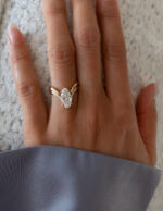 2.5 Carat Oval Statement | Brilliant White | 14K White Gold | Modern Nobility - Image 5