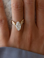 2.5 Carat Oval Statement | Brilliant White | 14K White Gold | Modern Nobility - Image 6