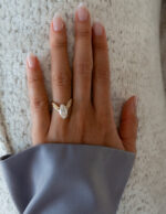 2.5 Carat Oval Statement | Brilliant White | 14K White Gold | Modern Nobility - Image 7