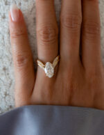 2.5 Carat Oval Statement | Brilliant White | 14K White Gold | Modern Nobility - Image 8