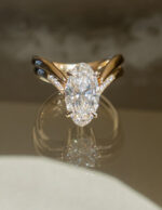 2.5 Carat Oval Statement | Brilliant White | 14K White Gold | Modern Nobility