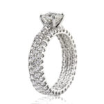 2 Carat Round Brilliant Diamond Ring | Brilliant White | 14K White Gold - Image 3