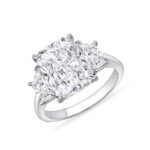 5.01 Carat Radiant Diamond Ring | Brilliant White | SI | 18K Gold | Heirloom-Worthy Glow - Image 4