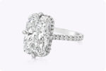 6.3 Carat Cushion Diamond Ring | Brilliant White | 18K Gold | Radiant Elegance - Image 5
