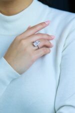 6.3 Carat Cushion Diamond Ring | Brilliant White | 18K Gold | Radiant Elegance