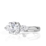 2 Carat Round Brilliant Diamond Ring | Brilliant White | 14K White Gold - Image 2