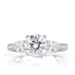 2 Carat Round Brilliant Diamond Ring | Brilliant White | 14K White Gold