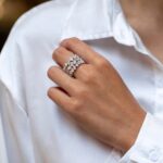 11.75 Carat Round Brilliant Statement | Brilliant White | 14K White Gold