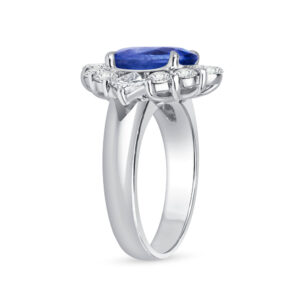 Oval Statement | Royal Blue Sapphire | 18K White Gold | Classic Charm | Collector-Grade