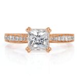 2.2 Carat Princess Diamond Ring | Brilliant White | 14K White Gold | Quiet Power | Signature