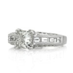 2.3 Carat Princess Diamond Ring | Brilliant White | 14K White Gold | Effortless Elegance - Image 2
