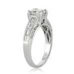 2.3 Carat Princess Diamond Ring | Brilliant White | 14K White Gold | Effortless Elegance - Image 3