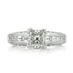 2.3 Carat Princess Diamond Ring | Brilliant White | 14K White Gold | Effortless Elegance