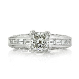 2.3 Carat Princess Diamond Ring | Brilliant White | 14K White Gold | Effortless Elegance