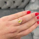 2.33 Carat Pear Statement | Fancy Yellow | 14K White Gold | Colour-Collector’s Treasure - Image 2