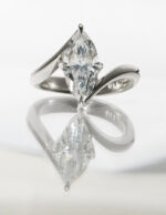 2.5 Carat Marquise Statement | Brilliant White | 14K White Gold | Modern Nobility - Image 4