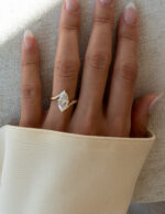 2.5 Carat Marquise Statement | Brilliant White | 14K White Gold | Modern Nobility - Image 9