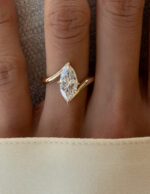 2.5 Carat Marquise Statement | Brilliant White | 14K White Gold | Modern Nobility - Image 10