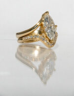 2.5 Carat Marquise Statement | Brilliant White | 14K White Gold | Everyday Royalty - Image 2