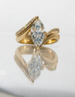 2.5 Carat Marquise Statement | Brilliant White | 14K White Gold | Everyday Royalty - Image 4