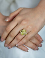 10 Carat Oval Diamond Ring | Fancy Yellow | 14K Yellow Gold | A Crown-Worthy Fancy Rarity - Image 3