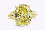 10 Carat Oval Diamond Ring | Fancy Yellow | 14K Yellow Gold | A Crown-Worthy Fancy Rarity - Image 5