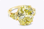 10 Carat Oval Diamond Ring | Fancy Yellow | 14K Yellow Gold | A Crown-Worthy Fancy Rarity - Image 6