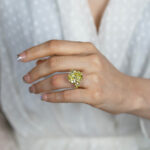 10 Carat Oval Diamond Ring | Fancy Yellow | 14K Yellow Gold | A Crown-Worthy Fancy Rarity