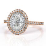 2.5 Carat Oval Diamond Ring | Brilliant White | 14K White Gold | Quiet Power - Image 2