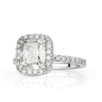 2 Carat Radiant Diamond Ring | Brilliant White | 14K White Gold | Quiet Power | Heirloom - Image 2