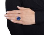25 Carat Oval Statement | Royal Blue Sapphire | 14K White Gold | Grand Palais Radiance - Image 4