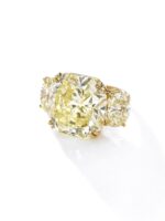 25 Carat Round Brilliant Statement | Fancy Yellow | 14K White Gold - Image 4