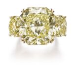 25 Carat Round Brilliant Statement | Fancy Yellow | 14K White Gold