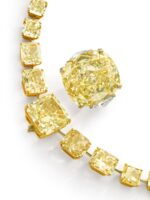 25 Carat Round Brilliant Statement | Fancy Yellow | 14K White Gold - Image 2