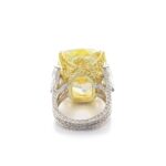 25 Carat Round Brilliant Statement | Fancy Yellow | 14K White Gold - Image 4