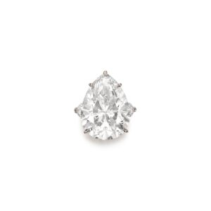 25 Carat Pear Statement | Type IIa | Brilliant White / D color | FL/IF | 14K White Gold