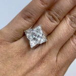 5.54 Carat Marquise Diamond Ring | Brilliant White | 14K White Gold - Image 2