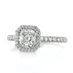 2.1 Carat Radiant Diamond Ring | Brilliant White | 14K White Gold | Effortless Elegance - Image 2