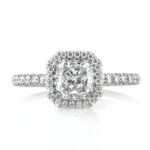 2.1 Carat Radiant Diamond Ring | Brilliant White | 14K White Gold | Effortless Elegance