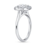 2 Carat Round Brilliant Halo Diamond Ring | Brilliant White | 18K Gold | Effortless Elegance - Image 3