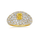 Radiant Statement | Fancy Yellow | 14K White Gold | Colour-Collector’s Treasure - Image 6