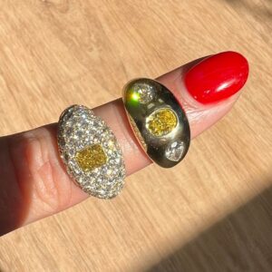 Radiant Statement | Fancy Yellow | 14K White Gold | Colour-Collector’s Treasure