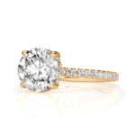 2 Carat Round Brilliant Diamond Ring | Brilliant White | 14K White Gold - Image 2
