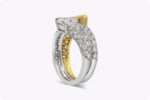 3.48 Carat Round Brilliant Diamond Ring | Brilliant White | 18K Gold | Effortless Elegance - Image 3