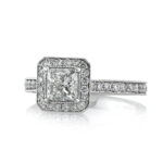 2.1 Carat Princess Diamond Ring | Brilliant White | 14K White Gold | Effortless Elegance - Image 2