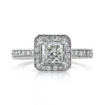 2.1 Carat Princess Diamond Ring | Brilliant White | 14K White Gold | Effortless Elegance