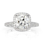 2.11 Carat Round Brilliant Diamond Ring | Brilliant White | 14K White Gold