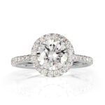 2.5 Carat Round Brilliant Diamond Ring | Brilliant White | 14K White Gold