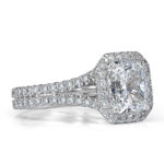 2 Carat Radiant Diamond Ring | Brilliant White | 14K White Gold | Everyday Royalty - Image 2