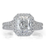 2 Carat Radiant Diamond Ring | Brilliant White | 14K White Gold | Everyday Royalty